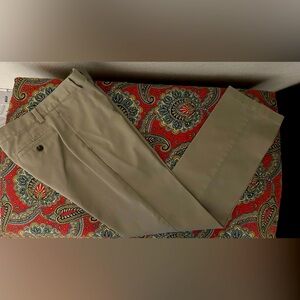 Worn Once Brooks Brothers Boys Size 12 Khaki Pants with Adjustable Waist